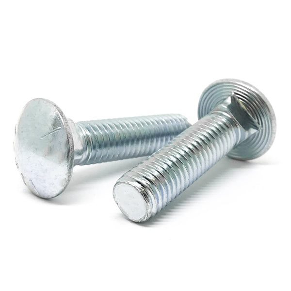 1/2-13x1-3/4" Grade 5 Round Head Square Neck Carriage Bolts Zinc