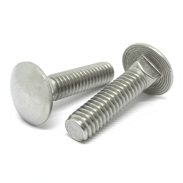 1/2-13x6" Stainless Steel 18-8 Carriage Bolts
