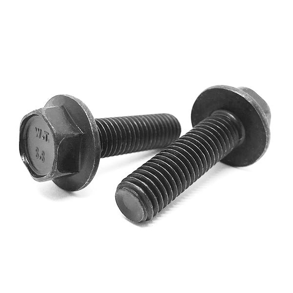 M16-2.0x50 Class 8.8 Hex Flange Bolts Plain & Oil