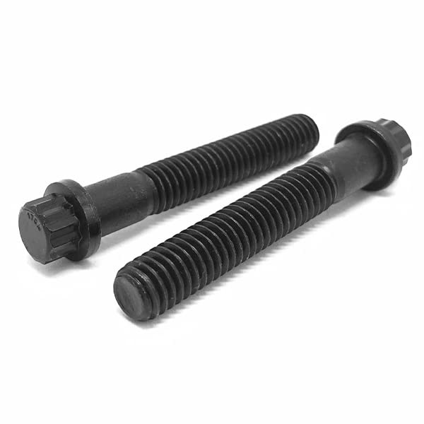 M10-1.50x80 Metric 12 Point Flange Screws Class 12.9 Black Oxide