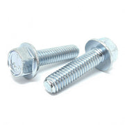 3/8-16x7/8" Grade 5 Hex Flange Bolts Zinc Clear