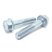 3/8-16x1-3/4" Grade 5 Hex Flange Bolts Zinc Clear