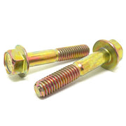 1/4-20x1-1/2" Grade 8 Hex Flange Frame Bolts Zinc Yellow