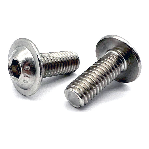 M6-1.0x16 A2-70 Stainless Steel Button Flange Socket Cap Screws