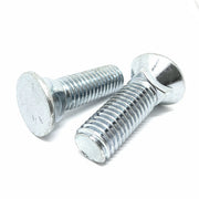 5/8-11x3" #3 Flat Round Head Grade 5 Plow Bolts Zinc