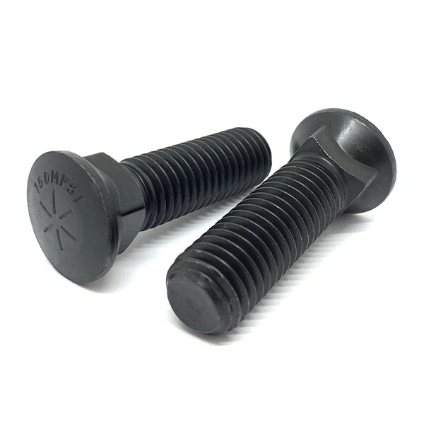 3/4-10x2-1/2" Grade 8 #3 Dome Head Plow Bolts Plain