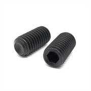 M8-1.25x45 Class 45H Flat Point Allen Socket Set Screws Black Oxide