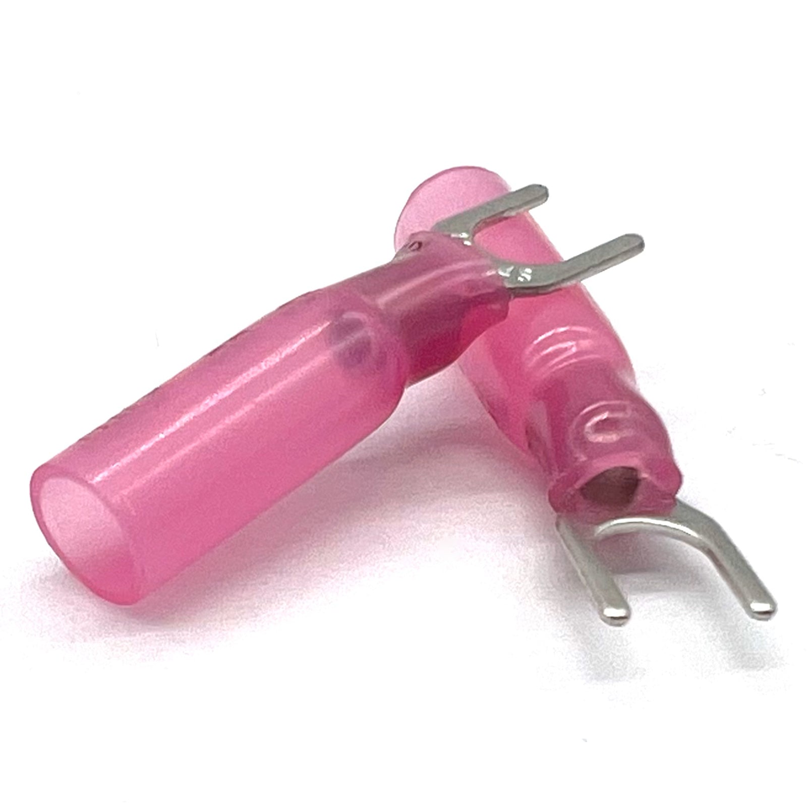 Red Heat Shrink Marine Grade #10 U-Type Fork Connectors, AWG 22-16