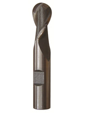 1-1/8" X 1" HSS 2 Flute Single End Ball End Mill