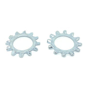 M10 Class 10 External Tooth Lock Washers Zinc Clear