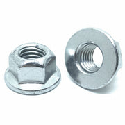 M10-1.5 Class 8 Hex Flange Prevailing Torque Top Lock Nuts Zinc Clear
