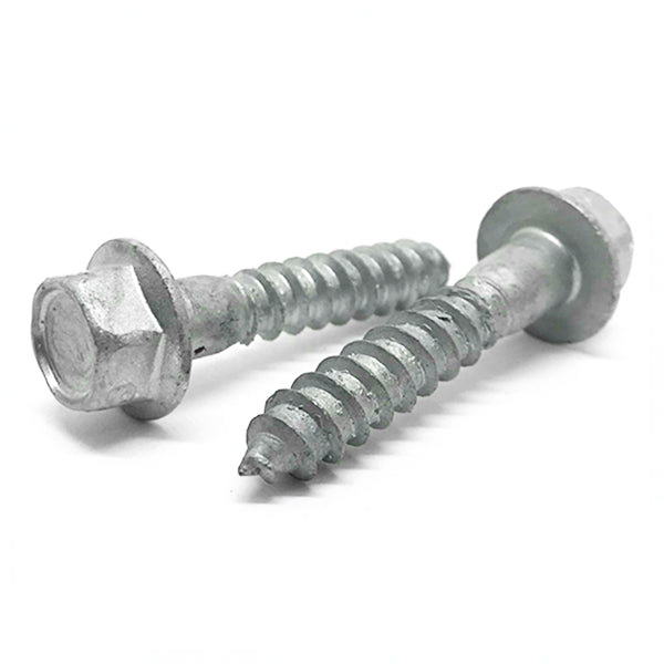 5/16-9x2-1/2" Hex Flange Lag Screws Steel Hot Dip Galvanized