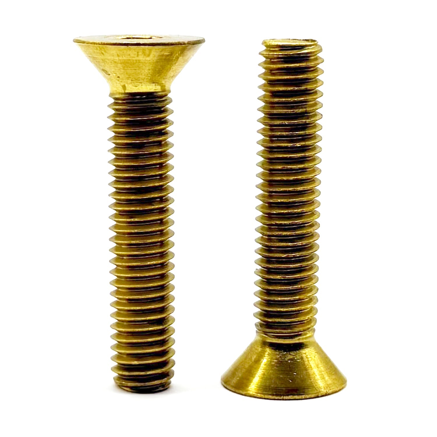 1/2"-13x2-3/4" Brass Flat Head Socket Cap Screw