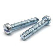#10-32x5/8" Slotted Fillister Head Machine Screws Zinc Clear