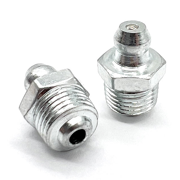 Inch and Metric Steel Zinc Clear Zerks Grease Fittings - 550 PCS
