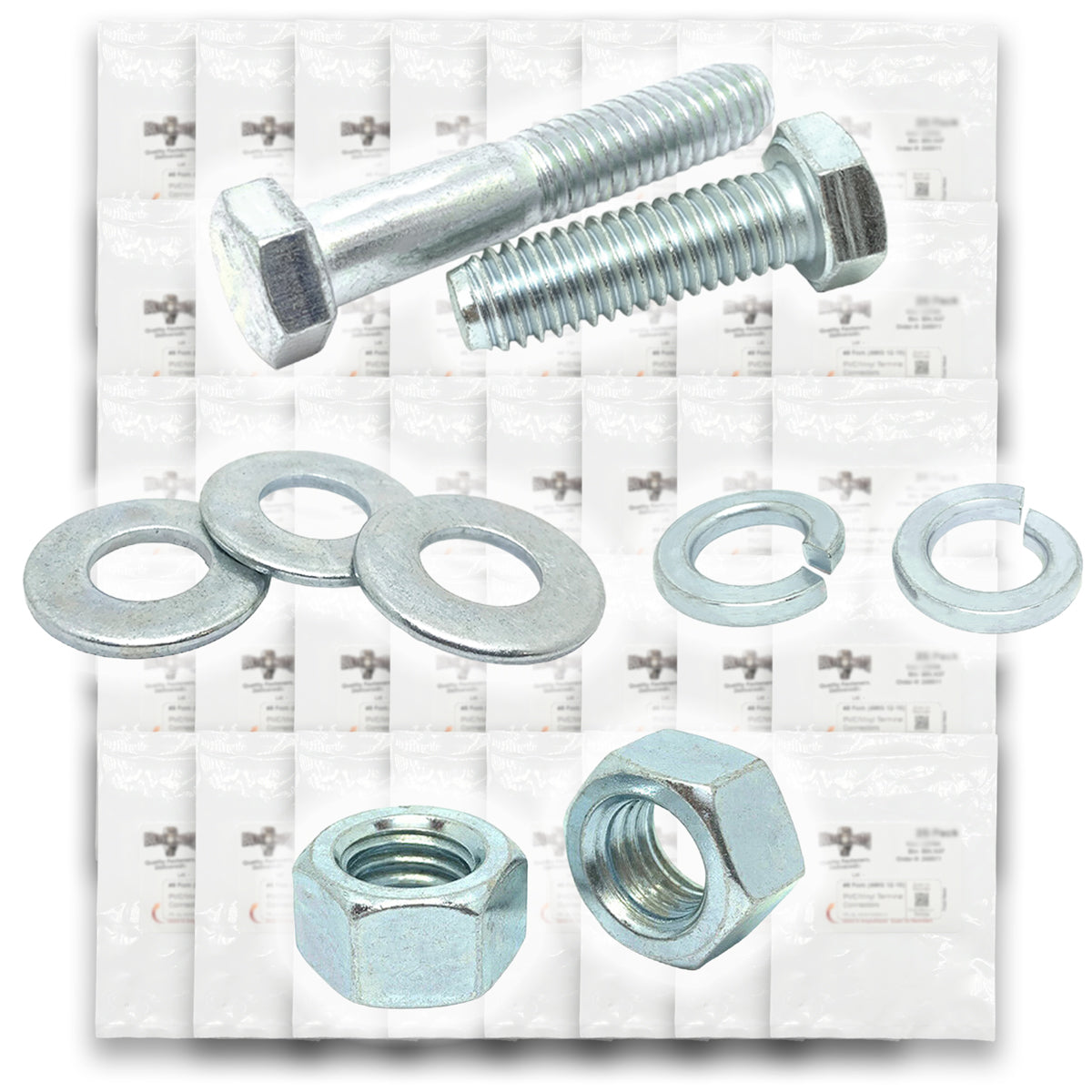 1/4"-28 Fine Grade 5 Hex Cap Screws, Nuts, & Washers - 1148 PCS