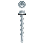 #8 Strong-Point Hex Washer Head w/Washer 8-18 x 1-1/4, Zinc