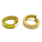 7/8" Grade 8 High Collar Split Lock Washers Zinc Yellow