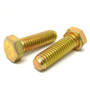 3/4"-10x2-1/4" Hex Cap Screws Grade L-9 Bolts USA Zinc Yellow