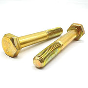 M10-1.50x75 Class 10.9 Hex Cap Screws Zinc Yellow