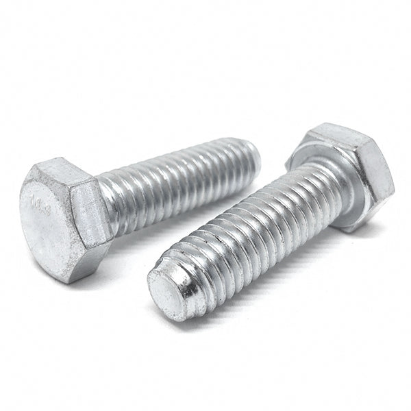 M12-1.25x45 Class 10.9 Extra Fine Thread Hex Cap Screws Zinc Clear