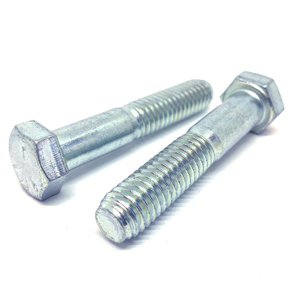 5/16-24x2" Hex Cap Screws Grade 5 Bolts Zinc Clear