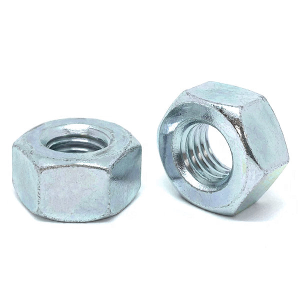 3/8"-16 Grade 2 Heavy Hex Nuts Zinc Clear