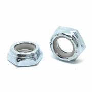 1"-14 Grade A Nylon Insert Hex Jam Nuts Zinc
