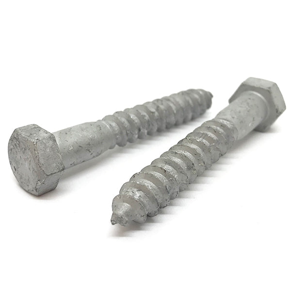 3/8-7x5" Hex Lag Screws A307 Grade A Galvanized