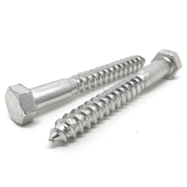 5/16-9x2-1/2" 18-8 Stainless Steel Hex Lag Screws