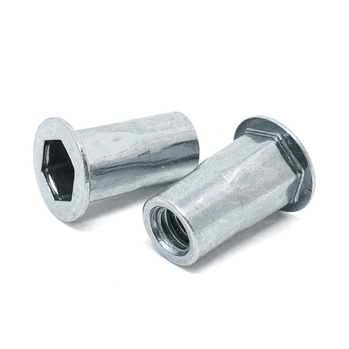 M10-1.5 ISO (0.70-3.80) Aluminum Hex Rivet Nut