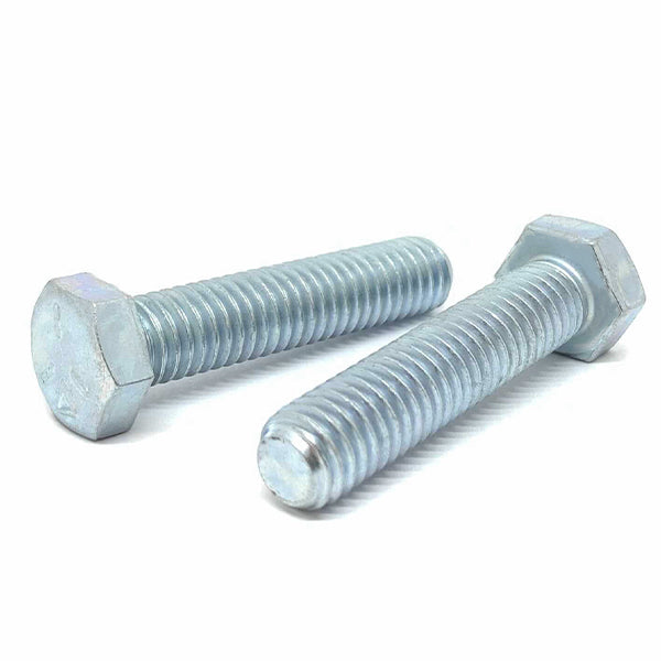 3/8-16x1-1/2" Hex Tap Bolts Grade 5 Full Thread Zinc