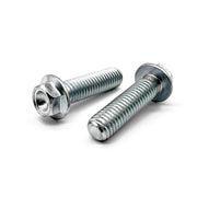 M8-1.25x25 Hex Flange Bolt Bowl Head Off Road Moto Hardware Zinc