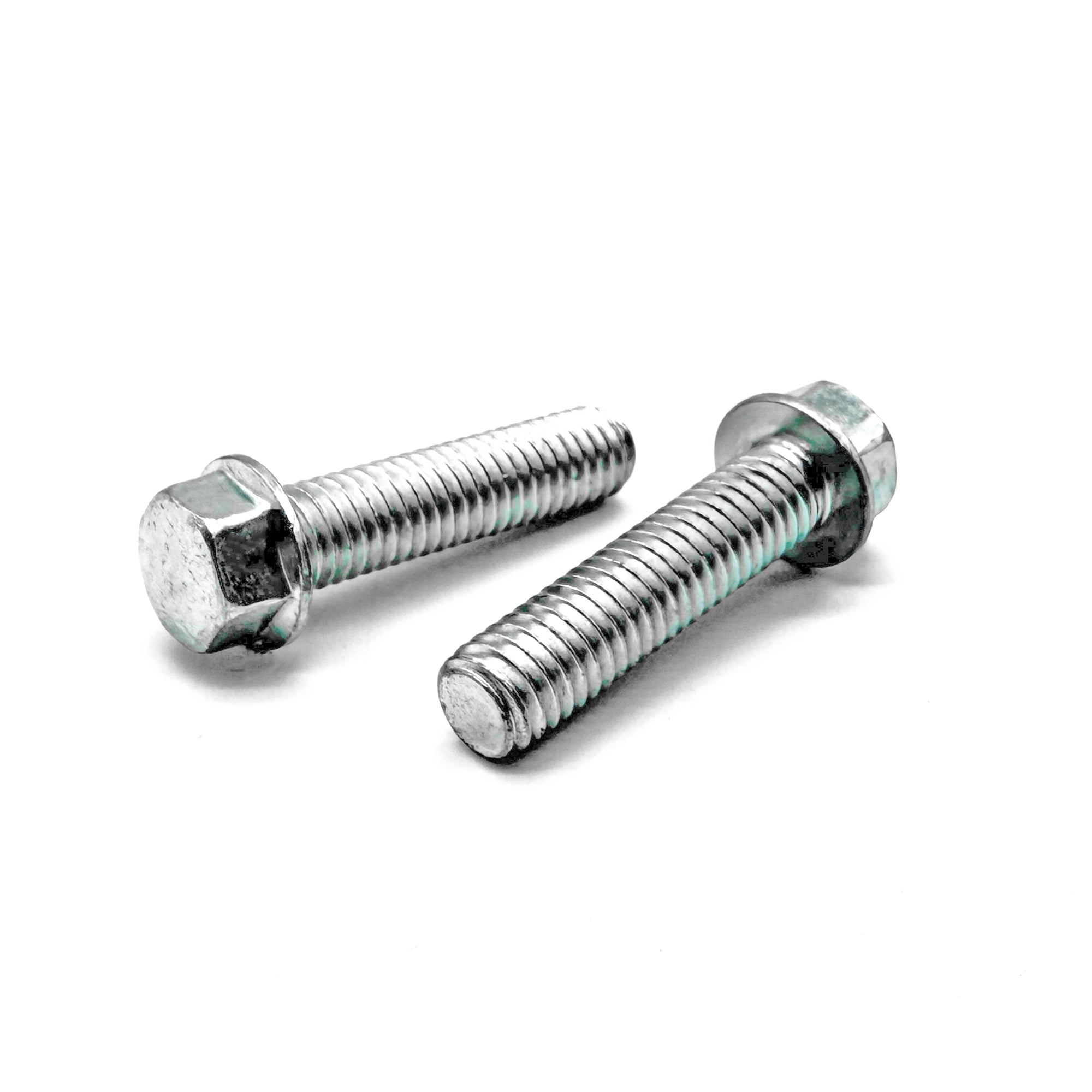 M6-1.0x12 Hex Flange Bolt Smooth Head Off Road Moto Hardware Zinc