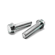 M6-1.0x35 Hex Flange Bolt Smooth Head Off Road Moto Hardware Zinc