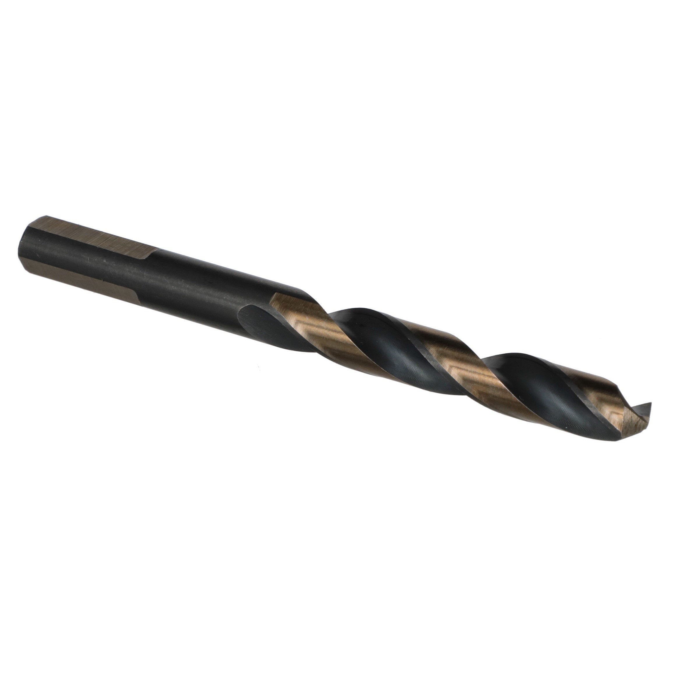 27/64" HSS Black & Gold Split Point Drill Bit with 3-Flat Shank, Contractor Series