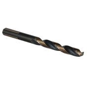 31/64" HSS Black & Gold KFD Split Point Mechanics Length Drill Bit with 3-Flat Shank