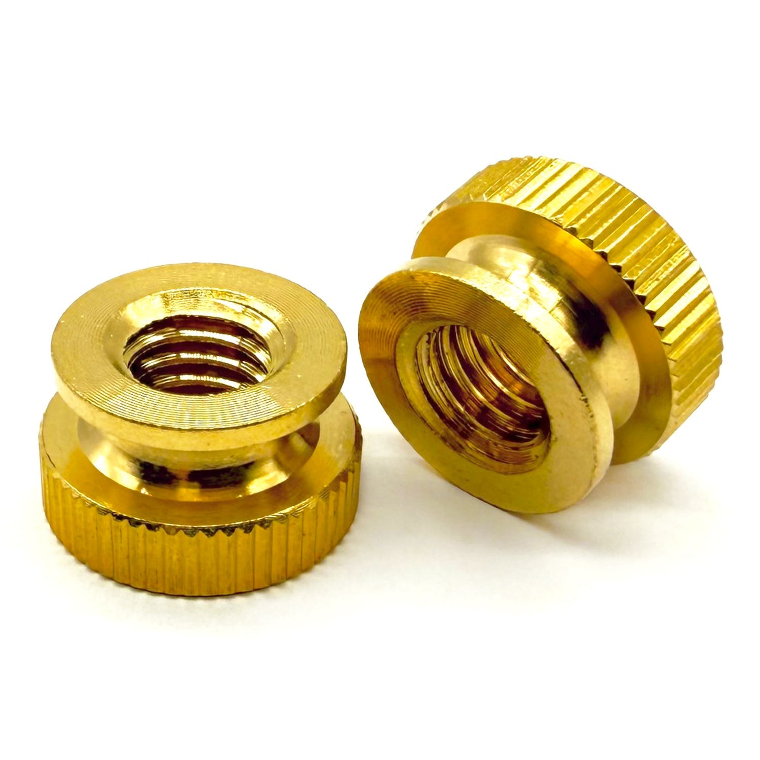 #6-32 Brass Knurled Thumb Nut