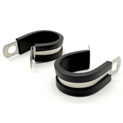1" Stainless Steel Rubber Insulated Medium Duty Cable Clamp