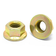 M5-0.8 Class 8 Hex Flange Nuts Zinc Yellow