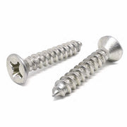 #12-11x2" 316 Stainless Steel Phillips Flat Head Type A Self Tapping Screws