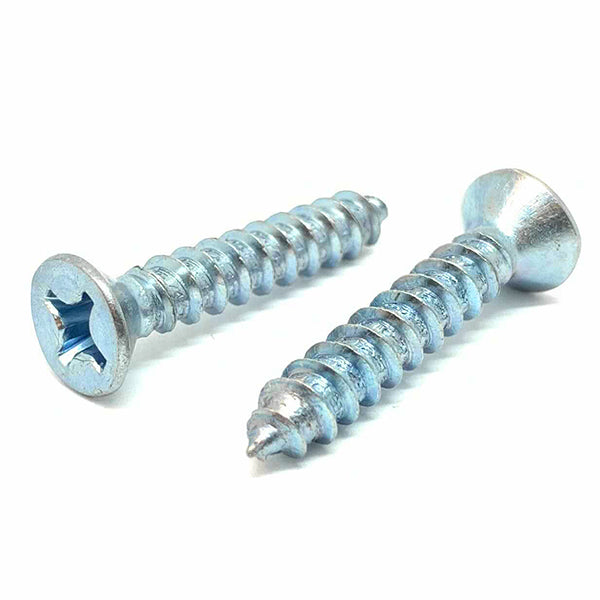 #10X5/8" Phillips Flat Head Type AB Self Tapping Sheet Metal Screws Zinc