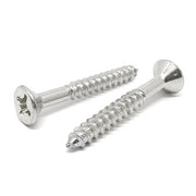 #8x1-3/4" Stainless Steel Phillips Flat Head Wood Screws