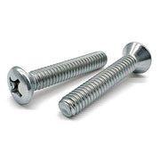 1/4-20x1-1/2" Phillips Oval Head Machine Screws Zinc Clear