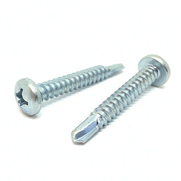 #6x5/8" Phillips Pan Head #2 Point Self Drilling Sheet Metal Screws Zinc