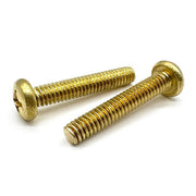 1/4"-20x1" Brass Phillips Pan Head Machine Screws