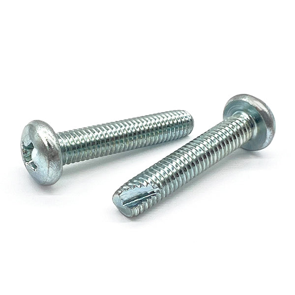 #8-32x1/2" Phillips Pan Head Type T Thread Cutting Screws Zinc Clear