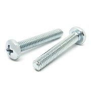 #8-32x1/2" Phillips Pan Head Machine Screws Steel Zinc