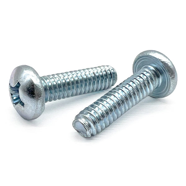 #6-32x3/4" Phillips Pan Head Thread Rolling Screws Zinc Clear