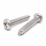 #12-11x1-1/2" 316 Stainless Steel Phillips Pan Head Type A Self Tapping Screws